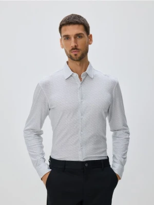 Reserved - Bawełniana koszula slim fit - biały
