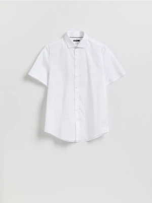 Reserved - Bawełniana koszula slim fit - biały