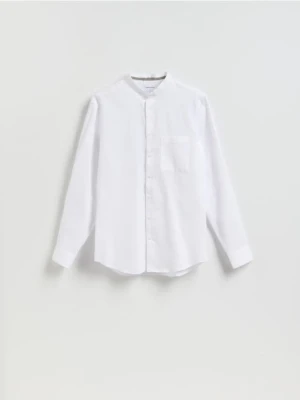 Reserved - Bawełniana koszula slim fit - biały