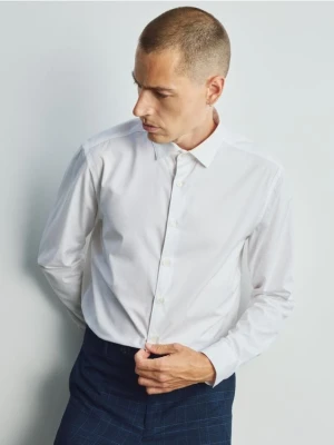 Reserved - Bawełniana koszula slim fit - biały