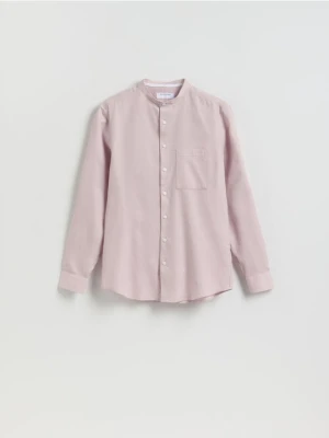 Reserved - Bawełniana koszula slim fit - brudny róż