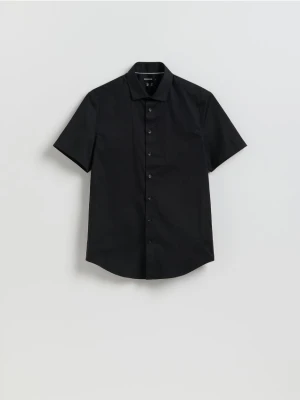 Reserved - Bawełniana koszula slim fit - czarny