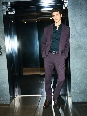 Reserved - Bawełniana koszula slim fit - czarny