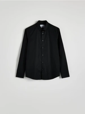 Reserved - Bawełniana koszula slim fit - czarny