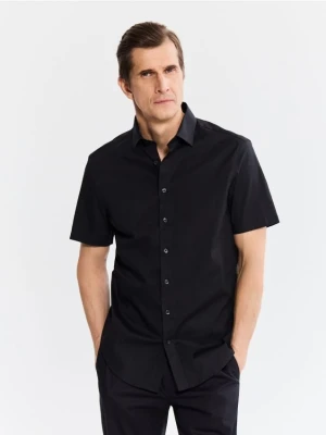 Reserved - Bawełniana koszula slim fit - czarny