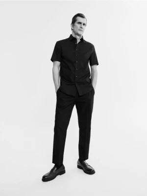 Reserved - Bawełniana koszula slim fit - czarny