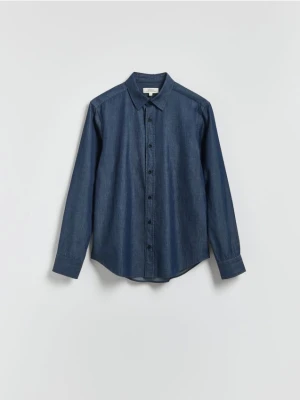 Reserved - Bawełniana koszula slim fit - indigo jeans