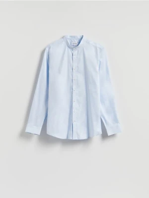 Reserved - Bawełniana koszula slim fit - jasnoniebieski