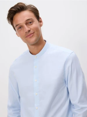 Reserved - Bawełniana koszula slim fit - jasnoniebieski