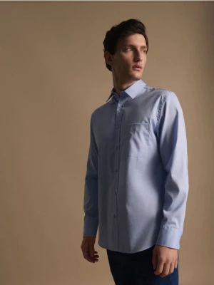 Reserved - Bawełniana koszula slim fit - jasnoniebieski