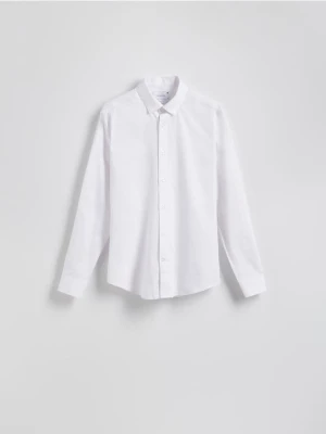 Reserved - Bawełniana koszula super slim fit - biały