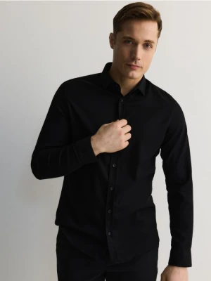 Reserved - Bawełniana koszula super slim fit - czarny