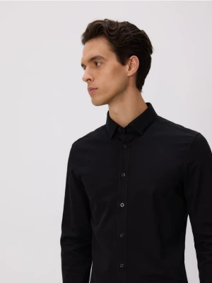 Reserved - Bawełniana koszula super slim fit - czarny