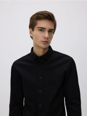 Reserved - Bawełniana koszula super slim fit - czarny