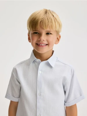 Zdjęcie produktu Reserved - Bawełniana koszula z krótkim rękawem - biały