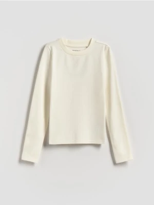 Reserved - Bawełniana koszulka - biały