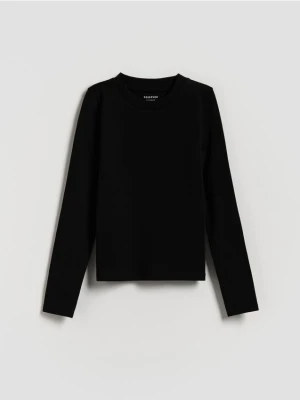 Reserved - Bawełniana koszulka - czarny