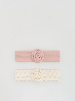 Reserved - Bawełniana opaska na głowę 2 pack - wielobarwny