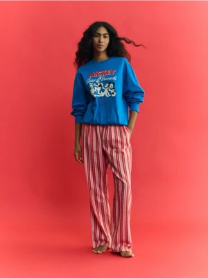 Reserved - Bawełniana piżama Mickey Mouse - niebieski