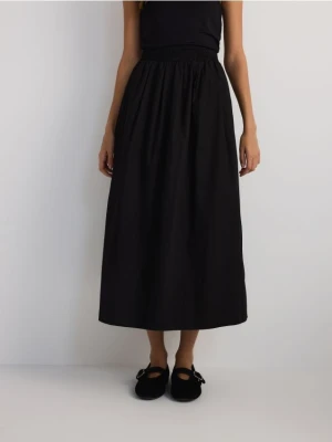 Reserved - Bawełniana spódnica maxi - czarny