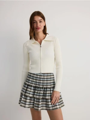 Reserved - Bawełniana spódnica mini - wielobarwny