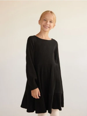 Reserved - Bawełniana sukienka - czarny