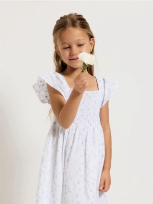 Reserved - Bawełniana sukienka - wielobarwny