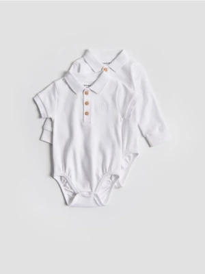 Reserved - Bawełniane body 2 pack - biały