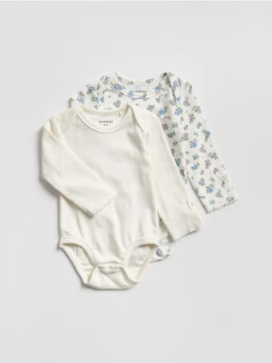 Reserved - Bawełniane body 2 pack - wielobarwny