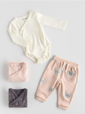 Reserved - Bawełniane body 3 pack - ciemnoszary