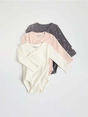 Reserved - Bawełniane body 3 pack - ciemnoszary