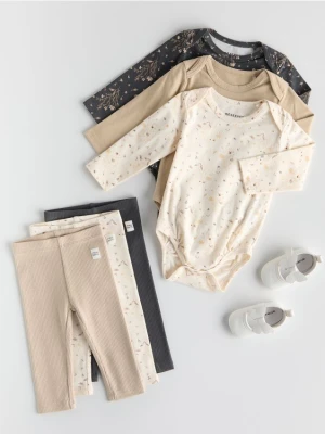 Reserved - Bawełniane body 3 pack - złamana biel