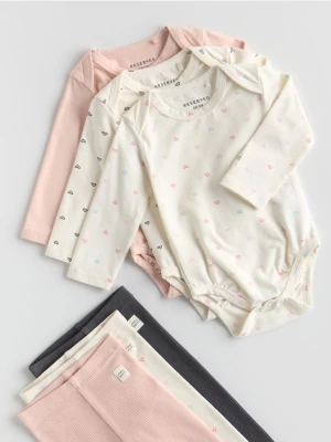 Reserved - Bawełniane body 3 pack - złamana biel