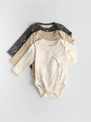 Reserved - Bawełniane body 3 pack - złamana biel