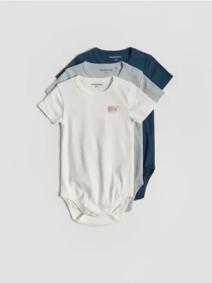 Reserved - Bawełniane body 3 pack - złamana biel