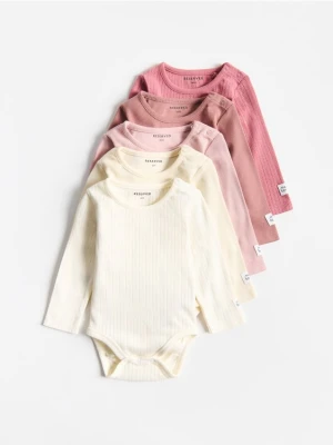 Reserved - Bawełniane body 5 pack - wielobarwny