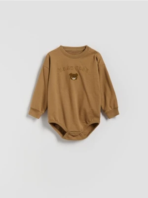 Reserved - Bawełniane body - beżowy
