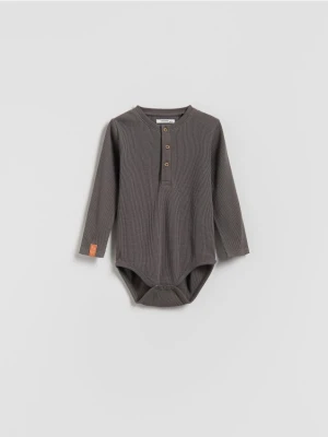 Reserved - Bawełniane body - ciemnoszary