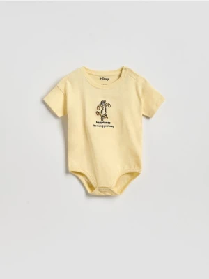 Reserved - Bawełniane body Kubuś i Przyjaciele - jasnożółty