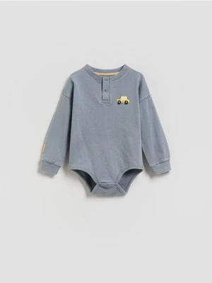 Reserved - Bawełniane body - niebieski