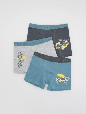Reserved - Bawełniane bokserki 3 pack - ciemnoszary