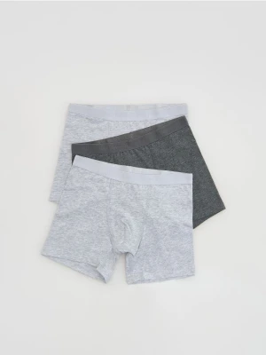 Reserved - Bawełniane bokserki 3 pack - jasnoszary