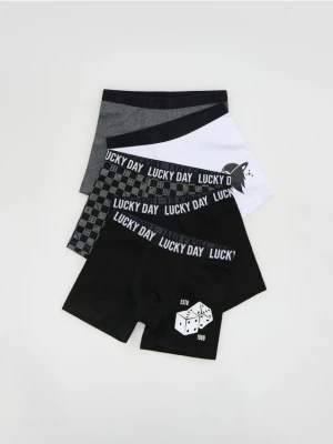 Reserved - Bawełniane bokserki 5 pack - ciemnoszary