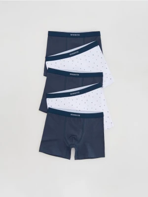 Reserved - Bawełniane bokserki 5 pack - granatowy