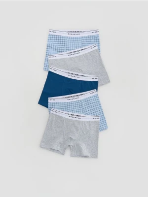 Reserved - Bawełniane bokserki 5 pack - jasnoniebieski