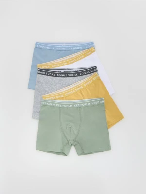 Reserved - Bawełniane bokserki 5 pack - jasnozielony