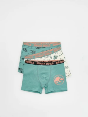Reserved - Bawełniane bokserki Jurassic World 3 pack - kremowy