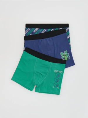 Reserved - Bawełniane bokserki Minecraft 3 pack - zielony