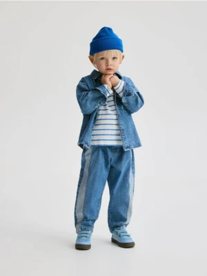 Reserved - Bawełniane jeansy - niebieski