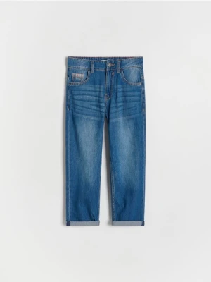 Reserved - Bawełniane jeansy regular - niebieski